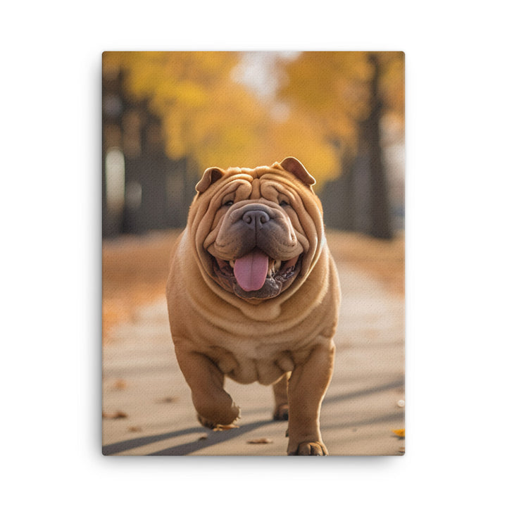 Shar Pei Canvas - PosterfyAI.com