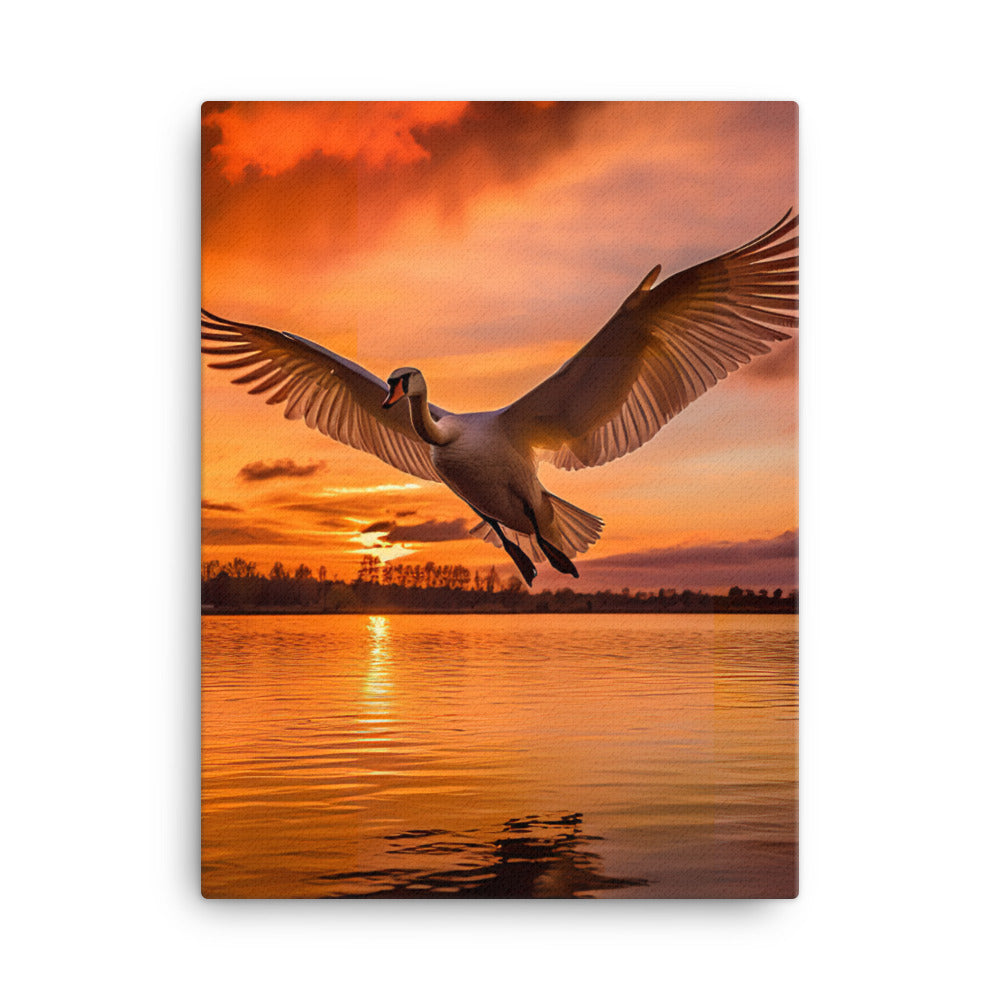 Swan Canvas - PosterfyAI.com
