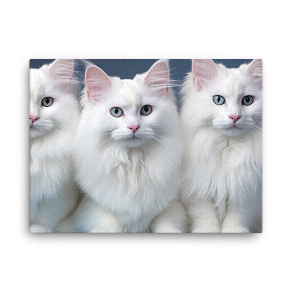 Turkish Angora Canvas - PosterfyAI.com