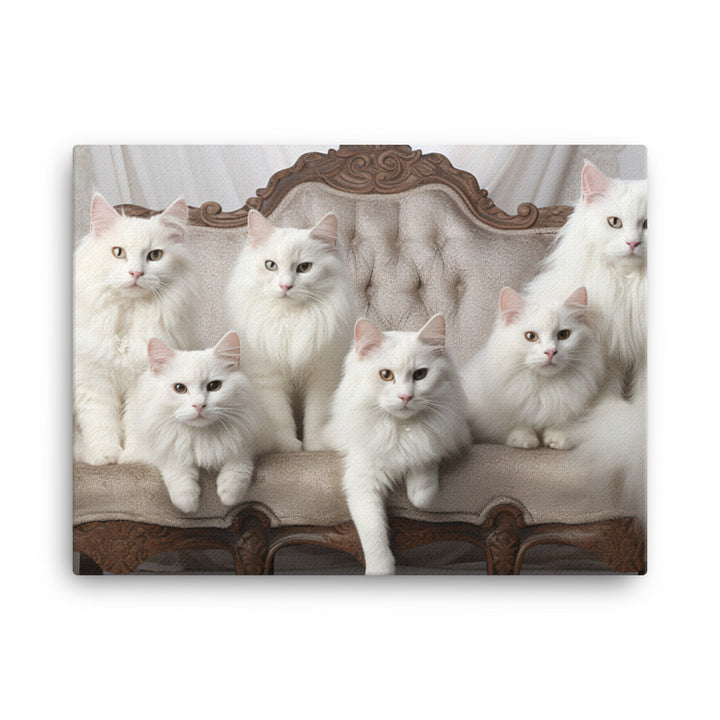 Turkish Angora Canvas - PosterfyAI.com