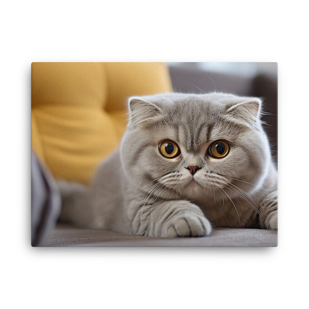 Scottish Fold Canvas - PosterfyAI.com