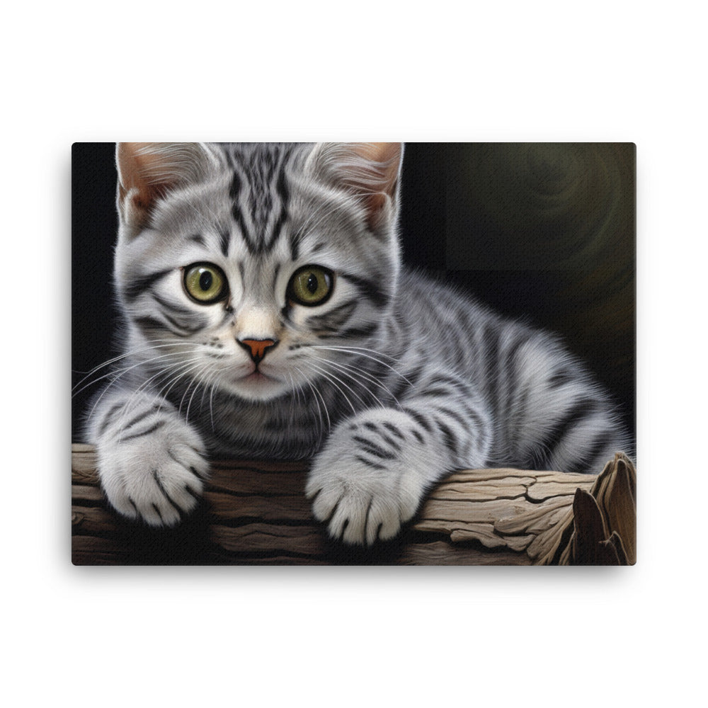 American Shorthair Canvas - PosterfyAI.com