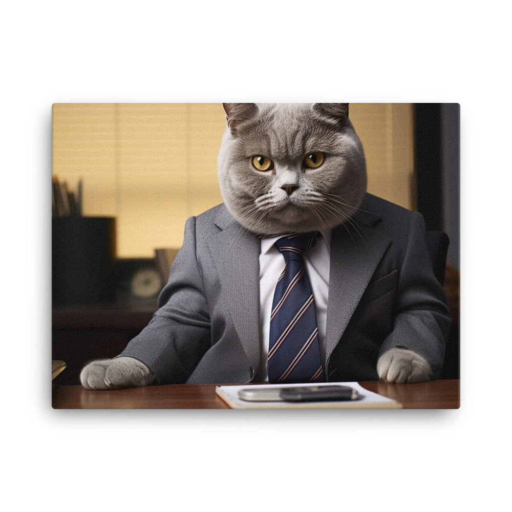 British Shorthair Sales Consultant anvas - PosterfyAI.com