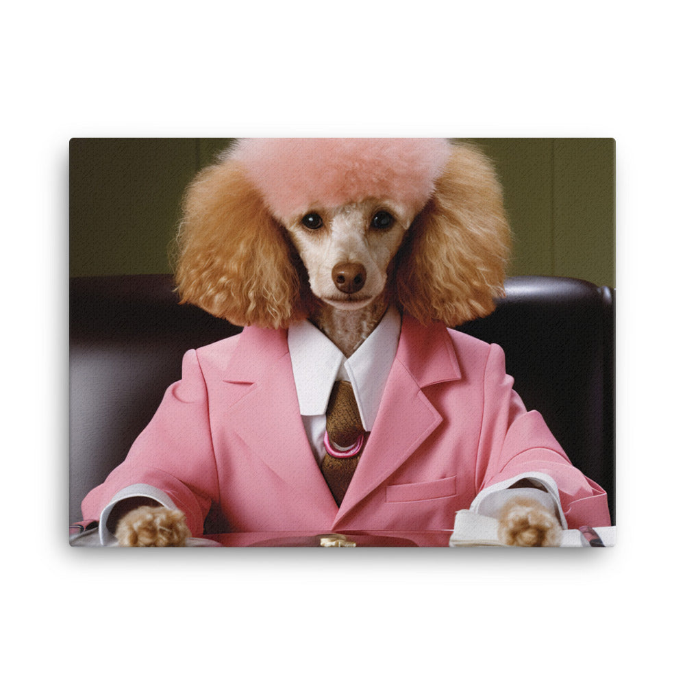 Poodle Sales Consultant Canvas - PosterfyAI.com