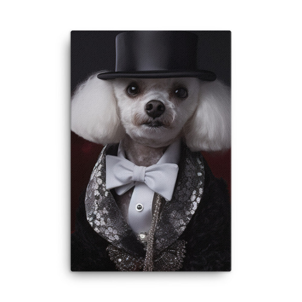 The Glamorous Poodle Canvas - PosterfyAI.com