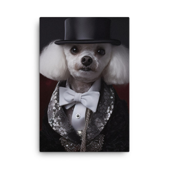 The Glamorous Poodle Canvas - PosterfyAI.com
