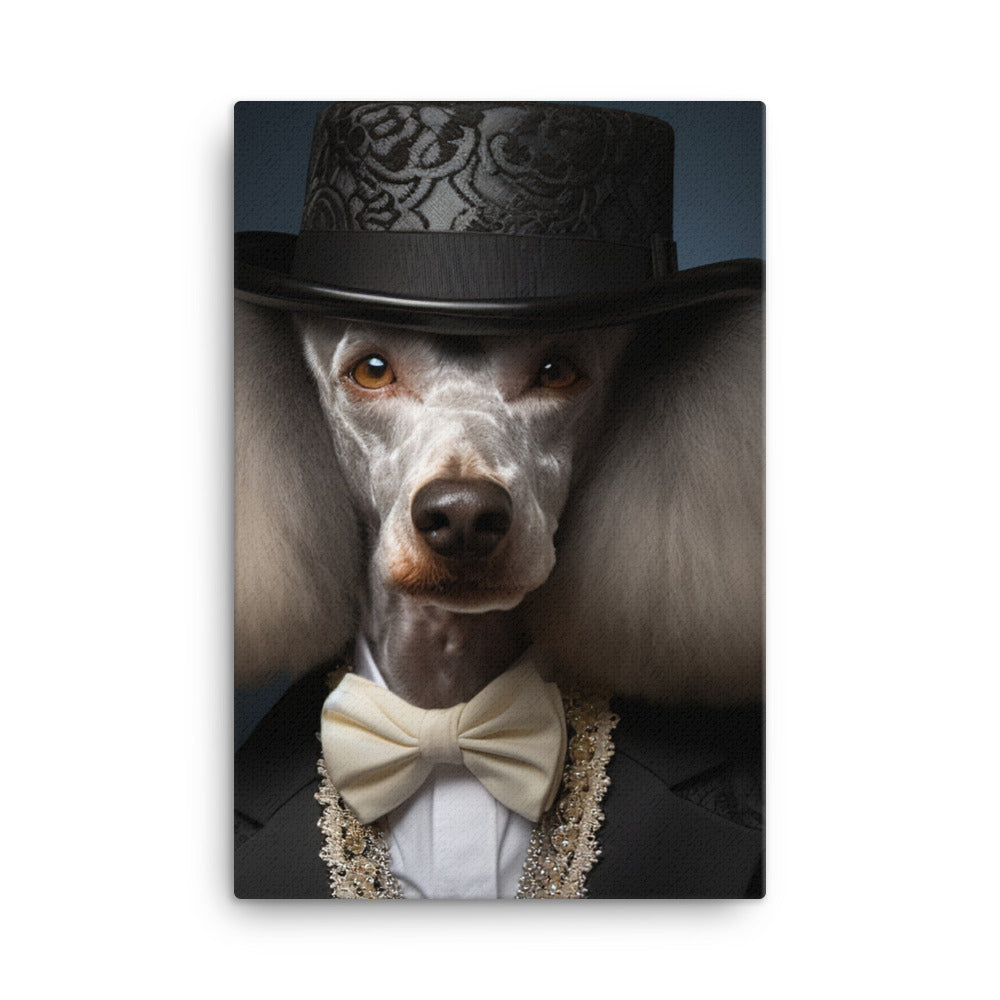 The Glamorous Poodle Canvas - PosterfyAI.com