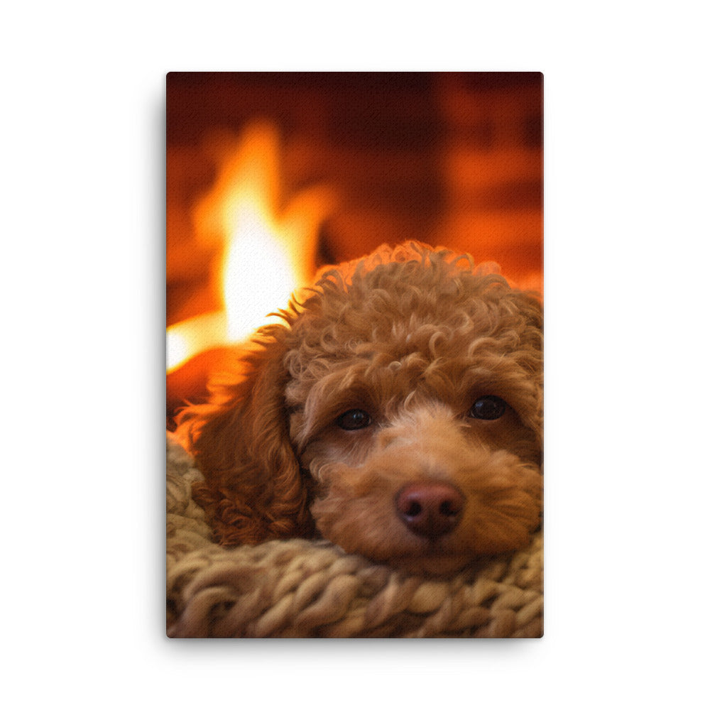 The Adorable Poodle Canvas - PosterfyAI.com
