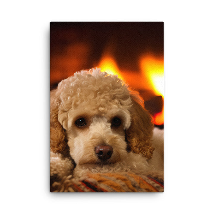 The Adorable Poodle Canvas - PosterfyAI.com