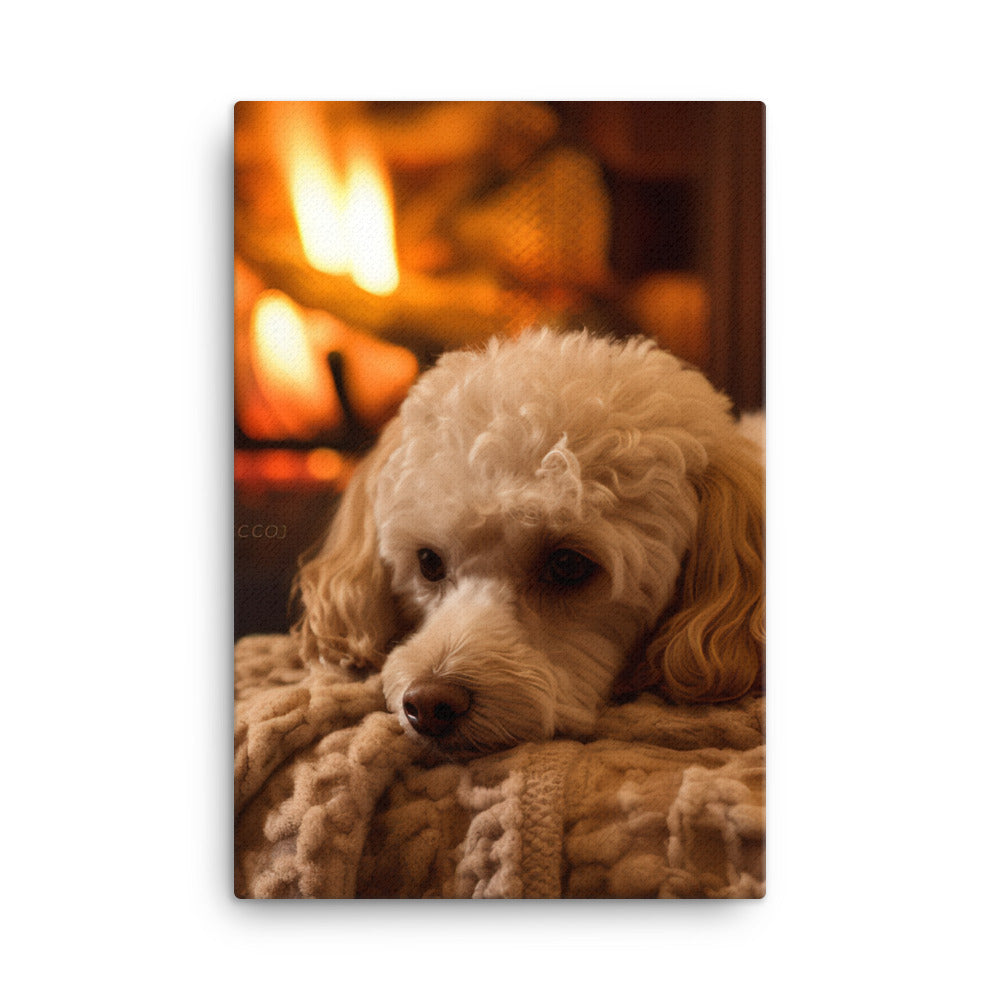 The Adorable Poodle Canvas - PosterfyAI.com