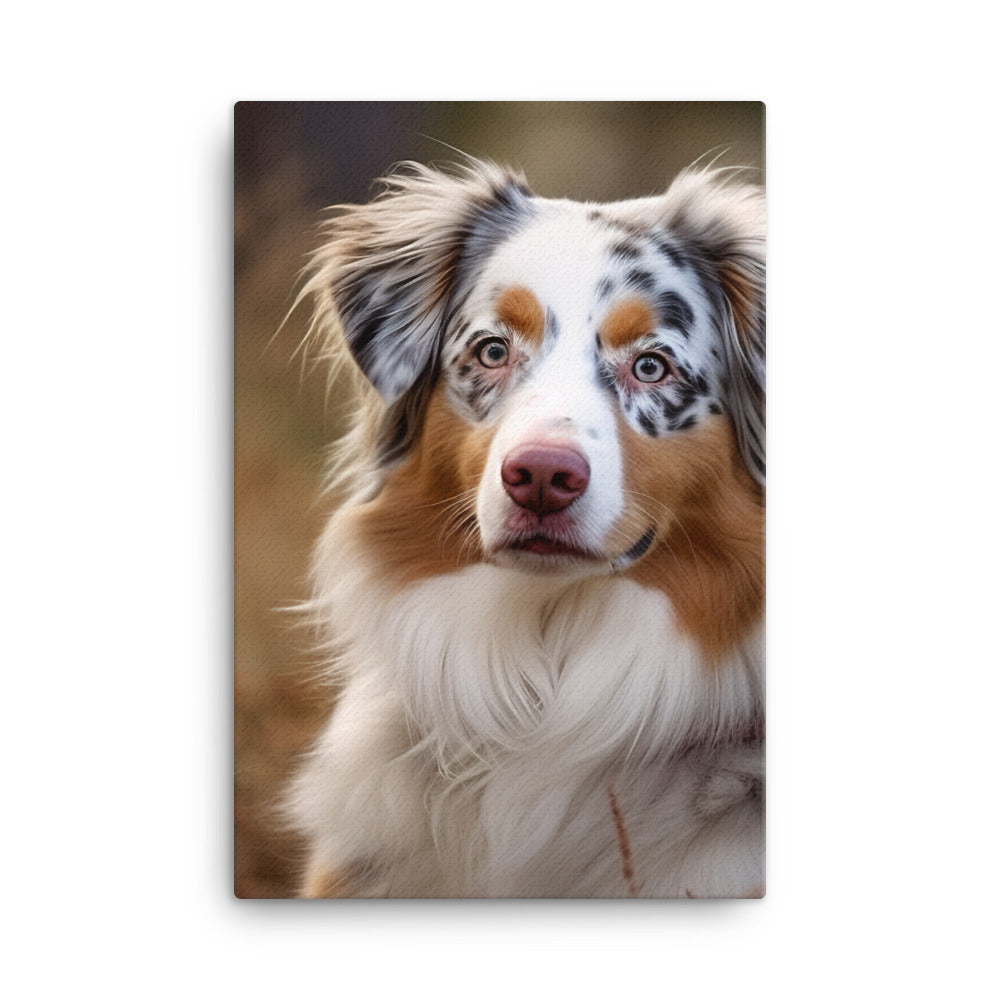 Australian Shepherd Canvas - PosterfyAI.com