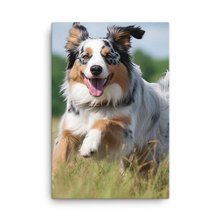 Australian Shepherd Canvas - PosterfyAI.com