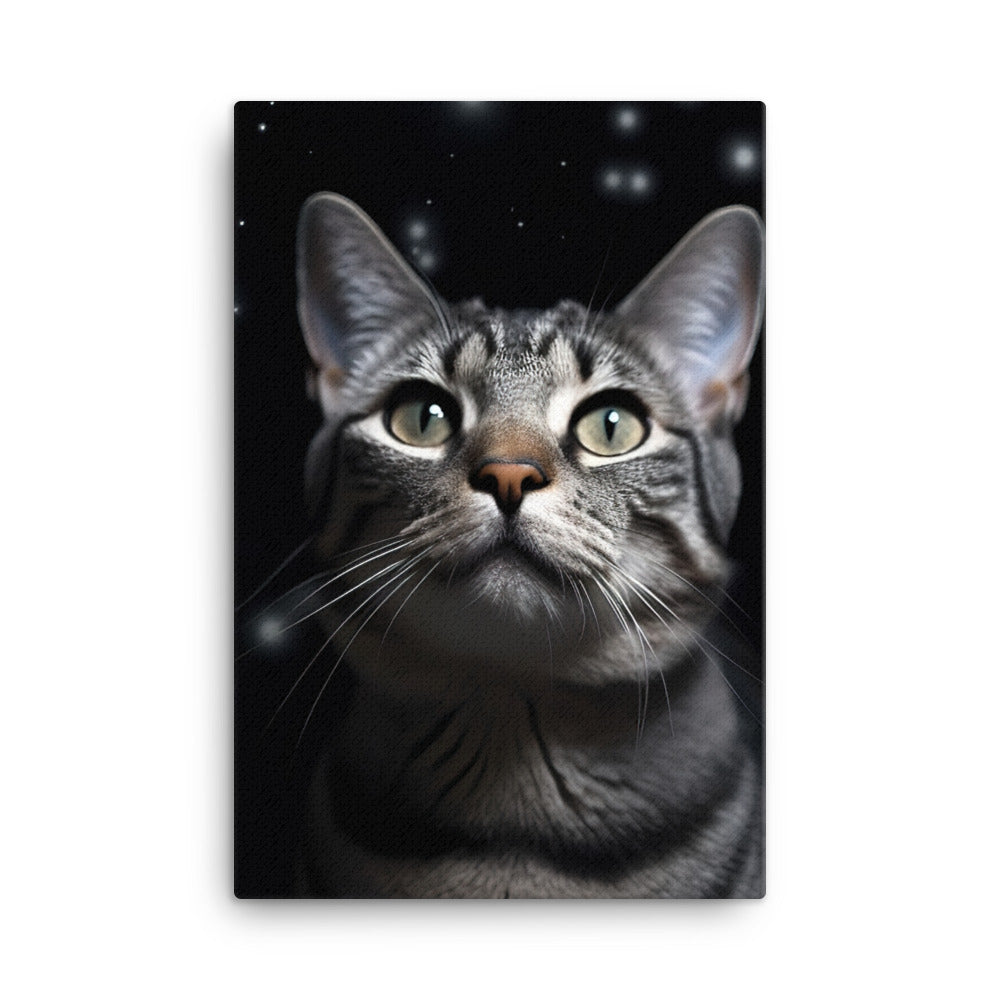 American Shorthair Cat Canvas - PosterfyAI.com