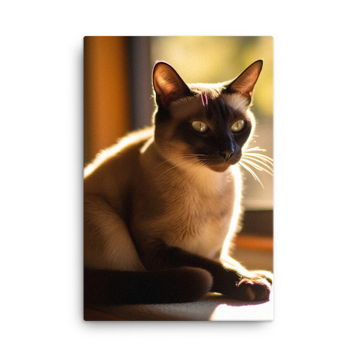 Siamese in Sunlit Splendor Canvas - PosterfyAI.com