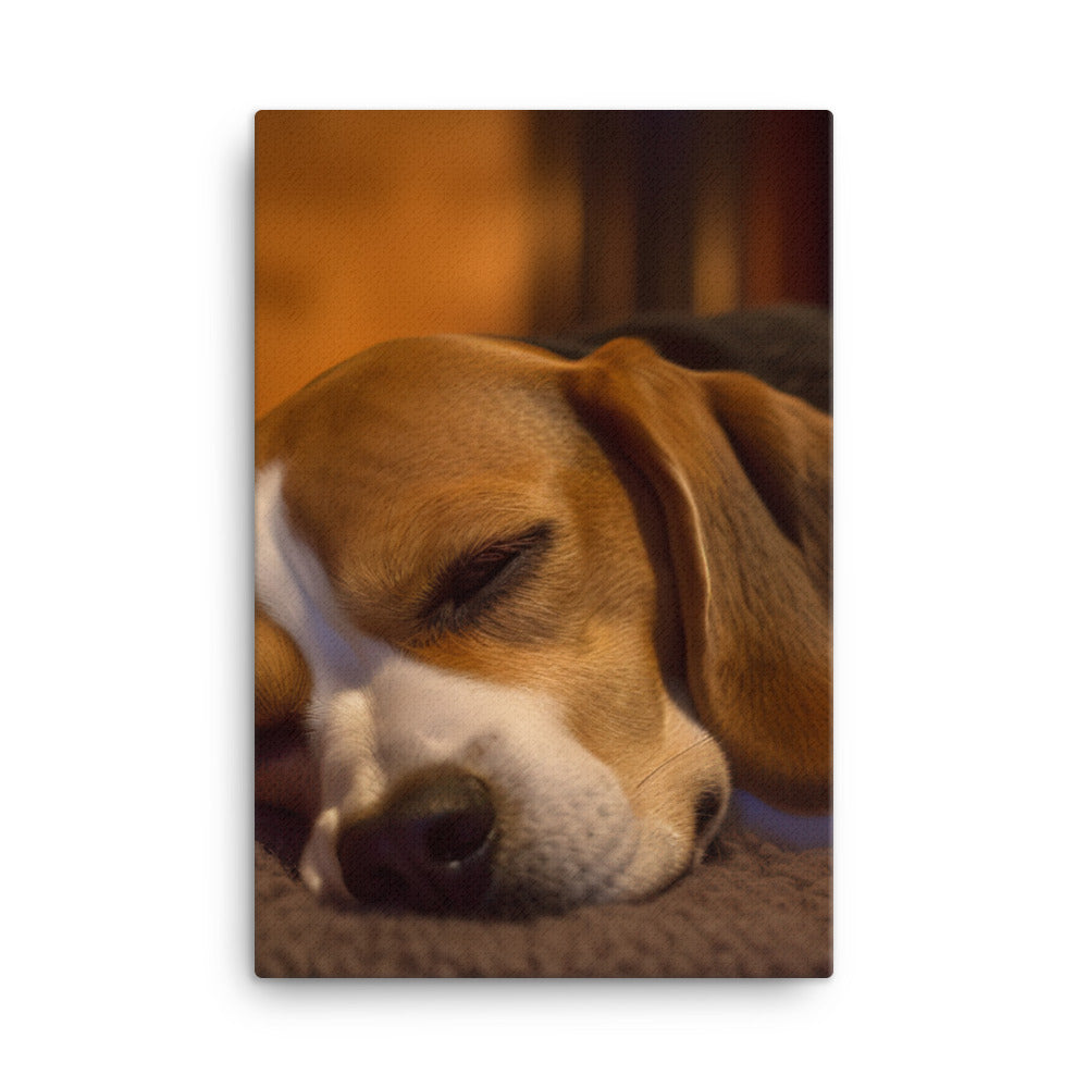 Beagle in repose Canvas - PosterfyAI.com