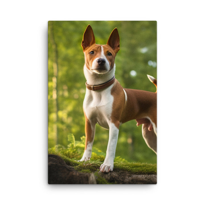 Basenji in Nature Canvas - PosterfyAI.com