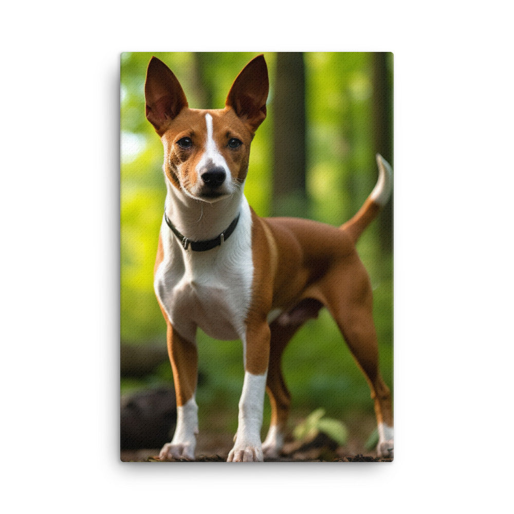 Basenji in Nature Canvas - PosterfyAI.com
