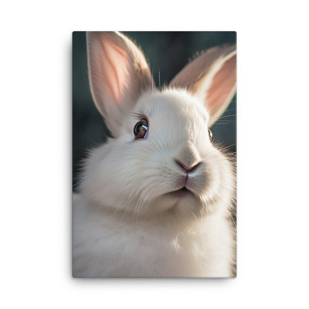 Beveren Bunny Canvas - PosterfyAI.com