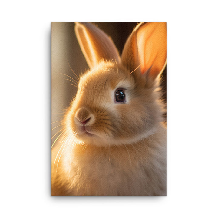 Beveren Bunny Canvas - PosterfyAI.com