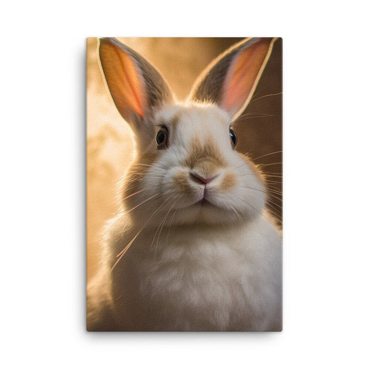 Beveren Bunny Canvas - PosterfyAI.com