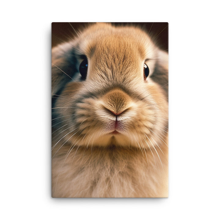 Adorable English Lop Bunny Canvas - PosterfyAI.com
