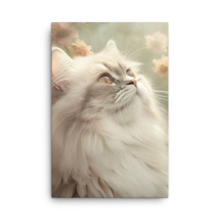 Serene World of Himalayan Kitten Canvas - PosterfyAI.com