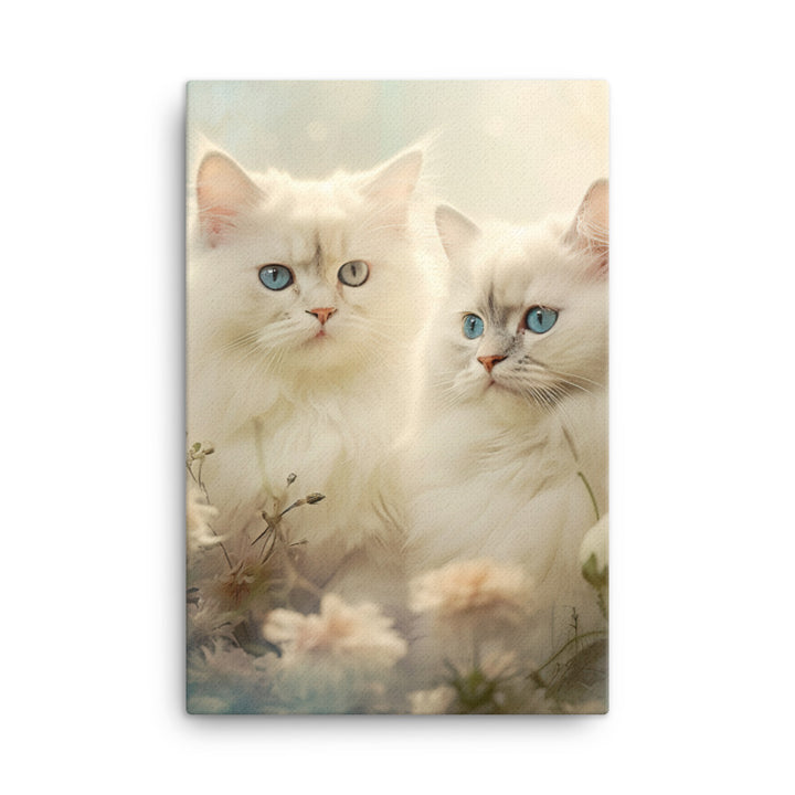 Serene World of Himalayan Kittens Canvas - PosterfyAI.com