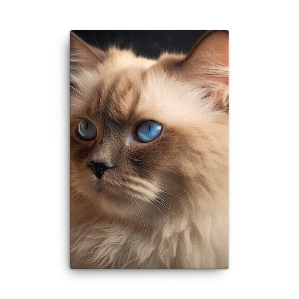 Beauty of Himalayan Cat Canvas - PosterfyAI.com
