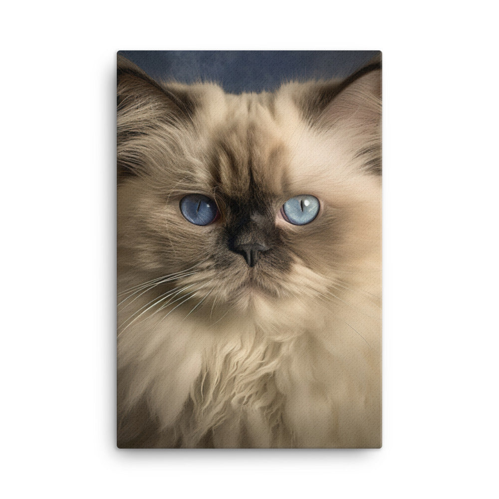 Beauty of Himalayan Cat Canvas - PosterfyAI.com