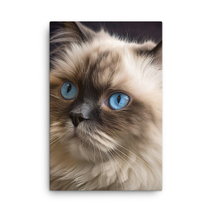 Beauty of Himalayan Cat Canvas - PosterfyAI.com