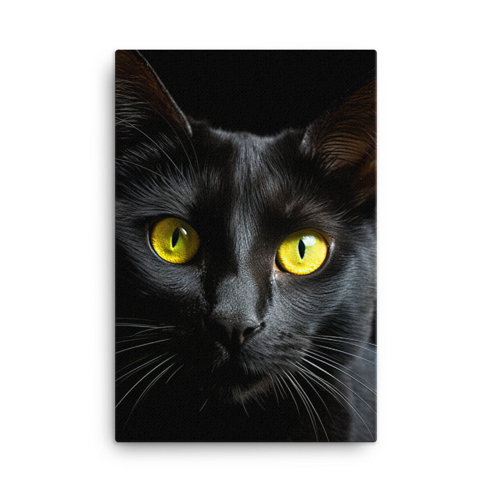 Bombay Cat in Stunning Detail Canvas - PosterfyAI.com