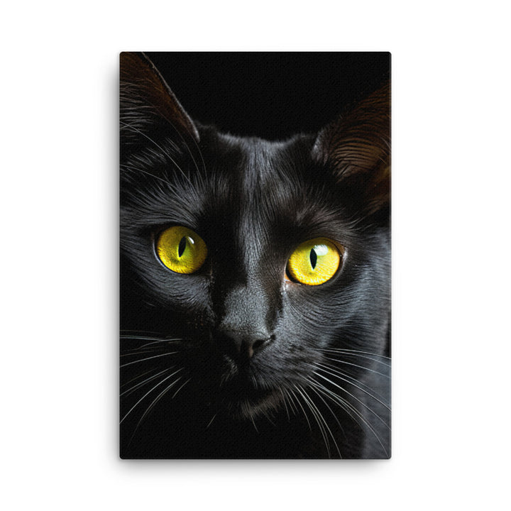 Bombay Cat in Stunning Detail Canvas - PosterfyAI.com