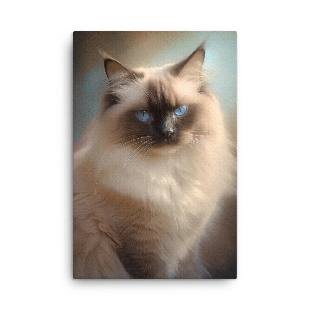 Birman Cat Canvas - PosterfyAI.com