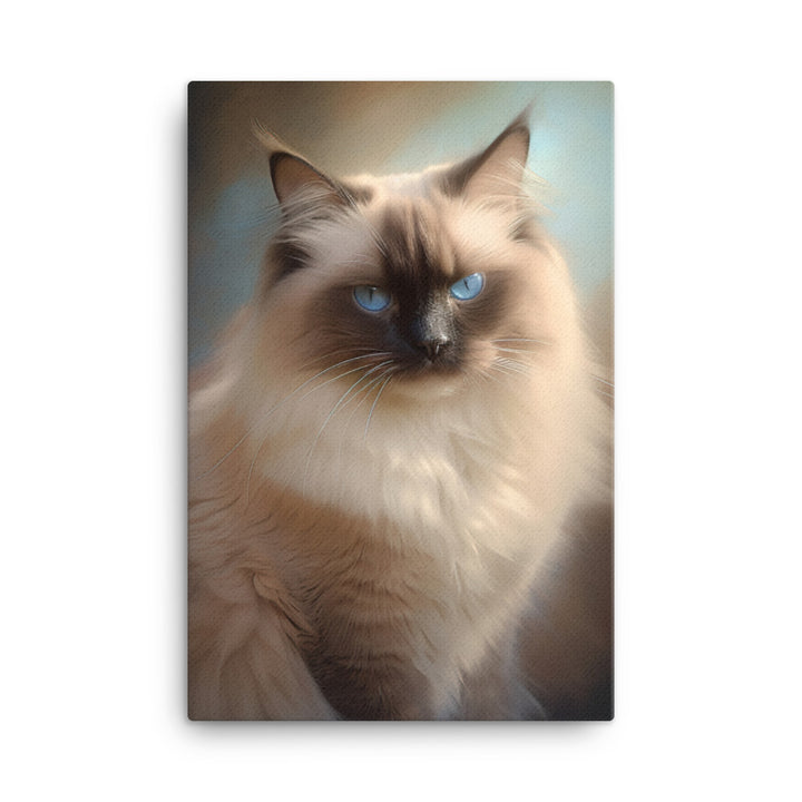 Birman Cat Canvas - PosterfyAI.com