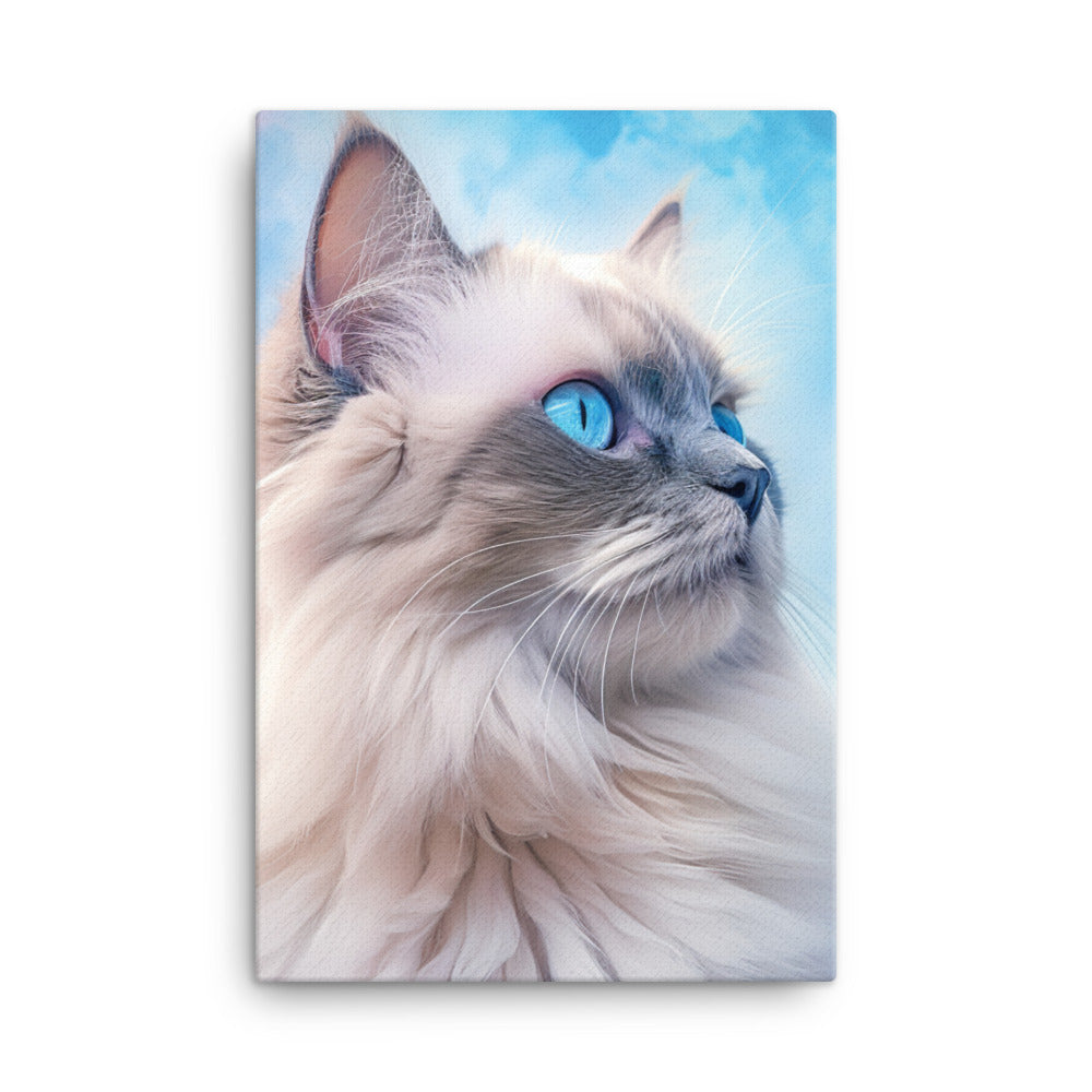Birman Cat Canvas - PosterfyAI.com