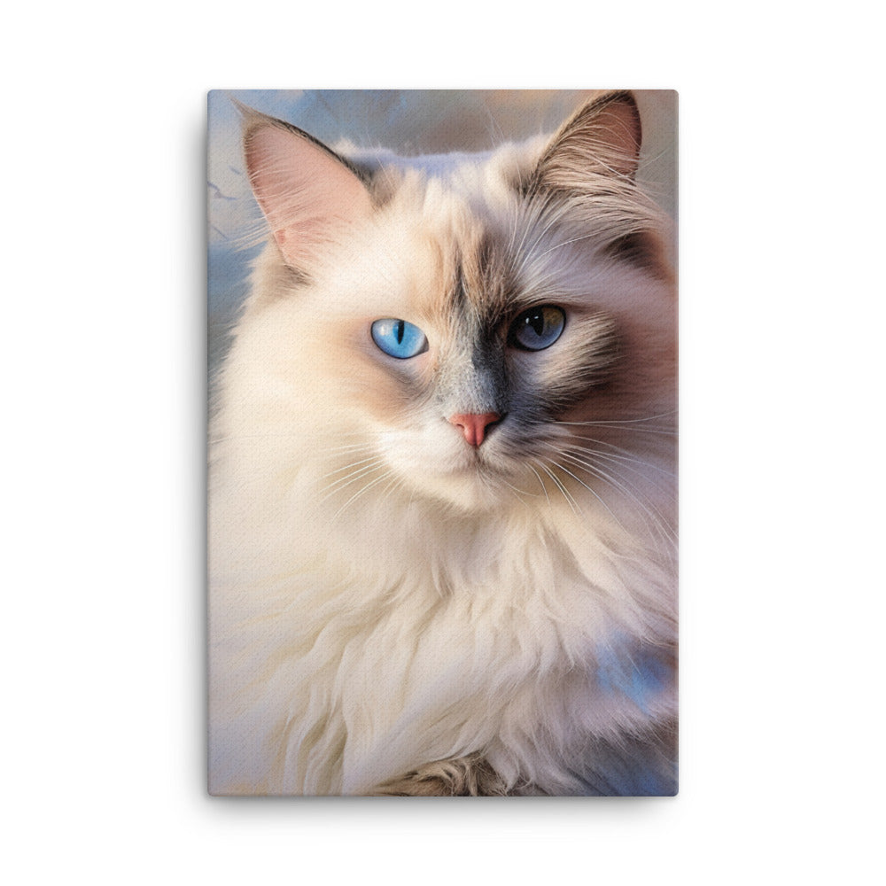Birman Cat Canvas - PosterfyAI.com