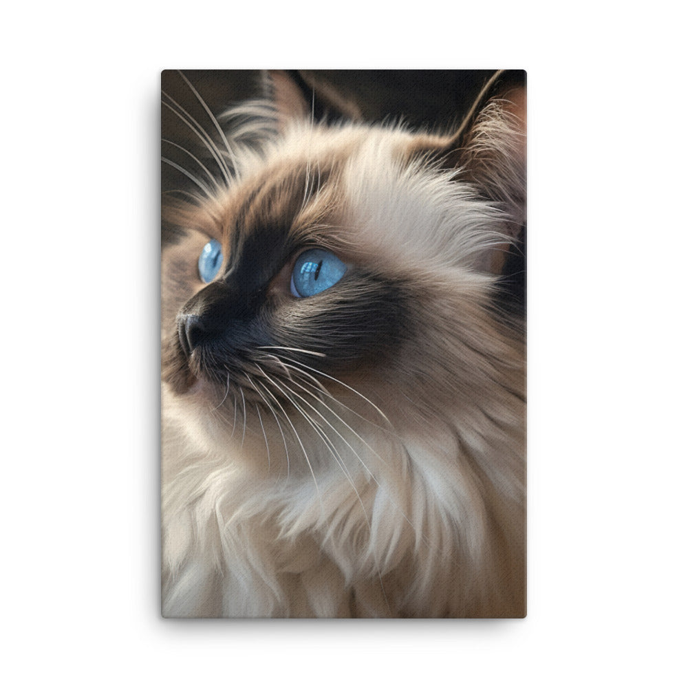 Birman Cat Canvas - PosterfyAI.com