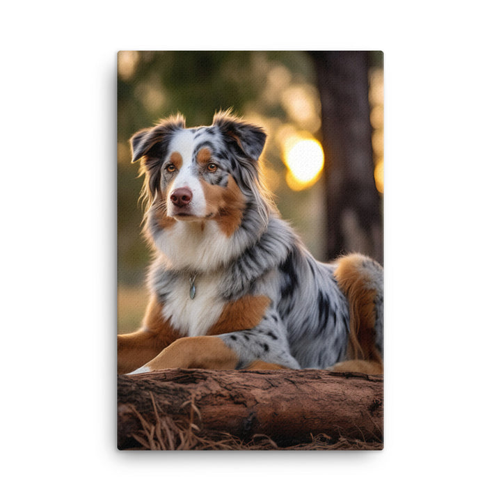 Australian Shepherd Canvas - PosterfyAI.com