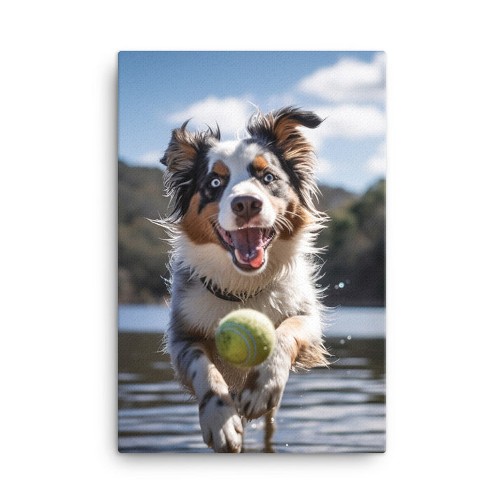 Australian Shepherd Canvas - PosterfyAI.com