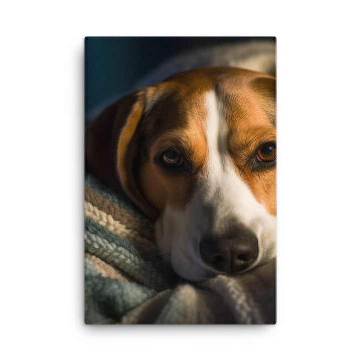 Beagle Canvas - PosterfyAI.com
