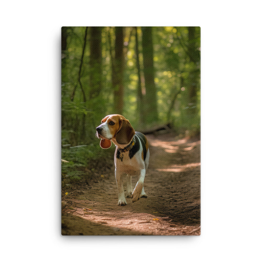 Beagle Canvas - PosterfyAI.com