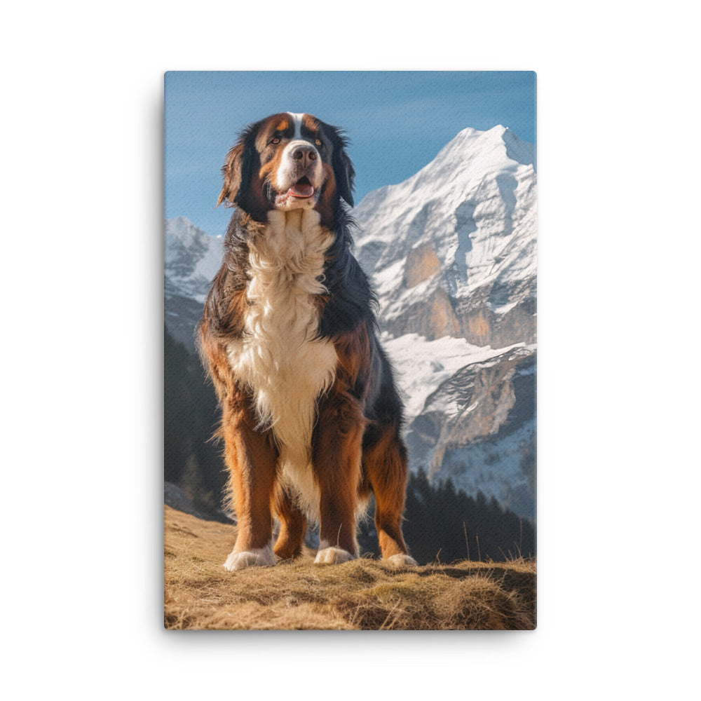 Bernese Mountain Dog Canvas - PosterfyAI.com