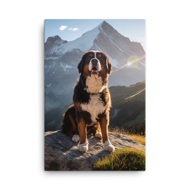 Bernese Mountain Dog Canvas - PosterfyAI.com