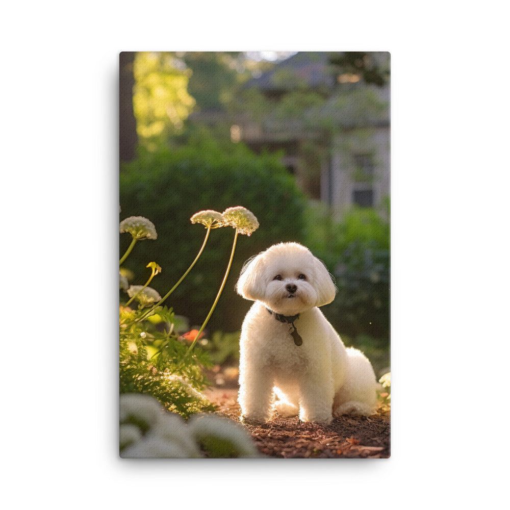Bichon Frise Canvas - PosterfyAI.com