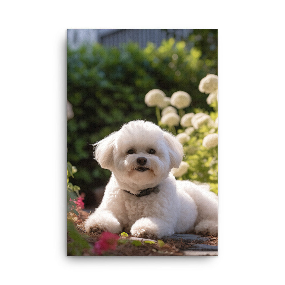 Bichon Frise Canvas - PosterfyAI.com