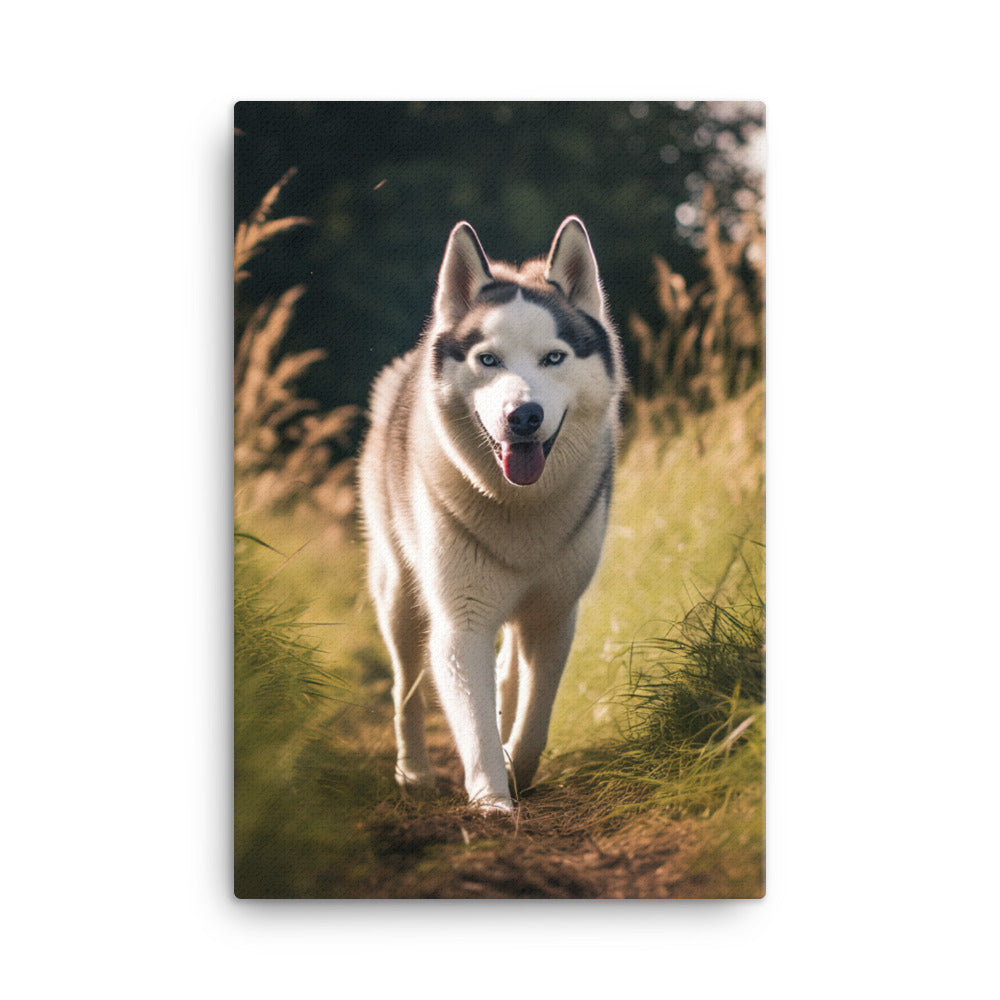 Siberian Husky Canvas - PosterfyAI.com