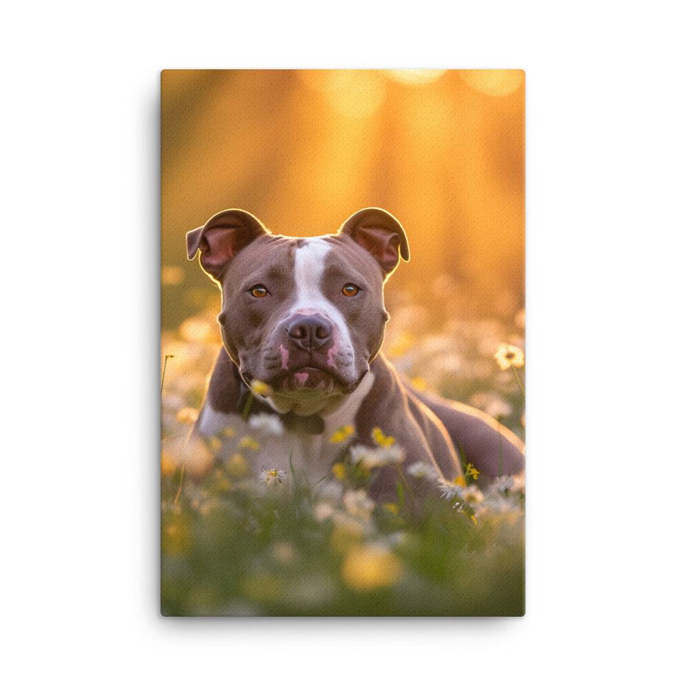 American Staffordshire Terrier Canvas - PosterfyAI.com