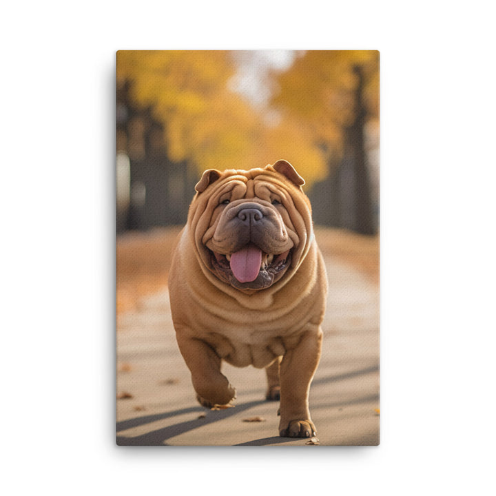 Shar Pei Canvas - PosterfyAI.com