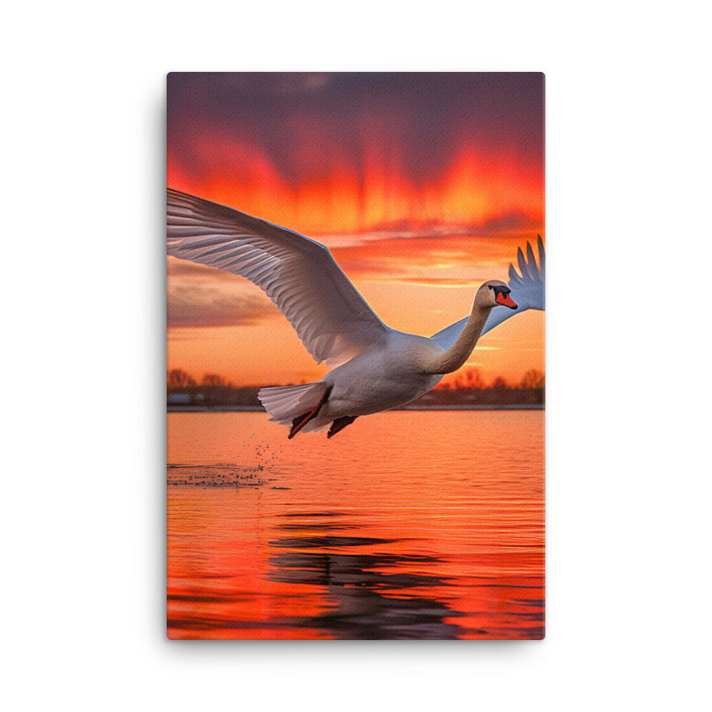 Swan Canvas - PosterfyAI.com