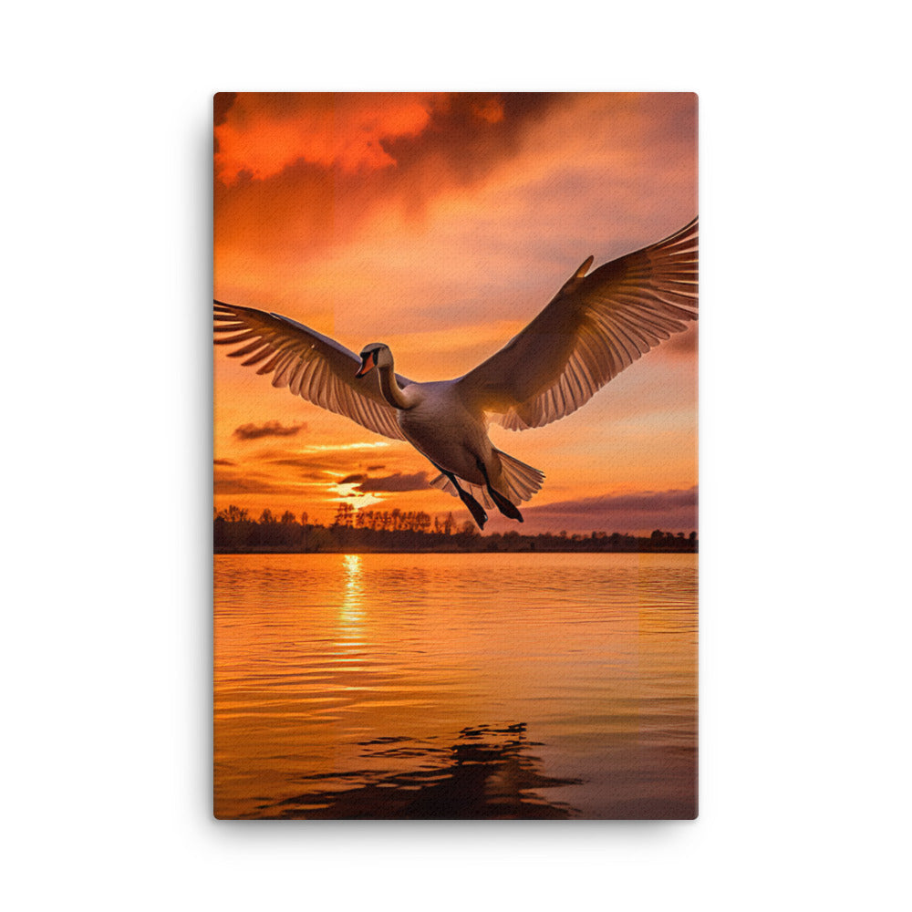 Swan Canvas - PosterfyAI.com